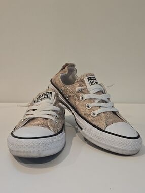 Converse Women's Chuck Taylor All Star Low Top Sneakers -  Snake Print Size 7